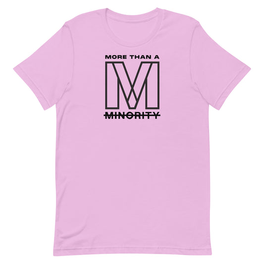 More Than A Minority Medium Logo Tee (Black Text)
